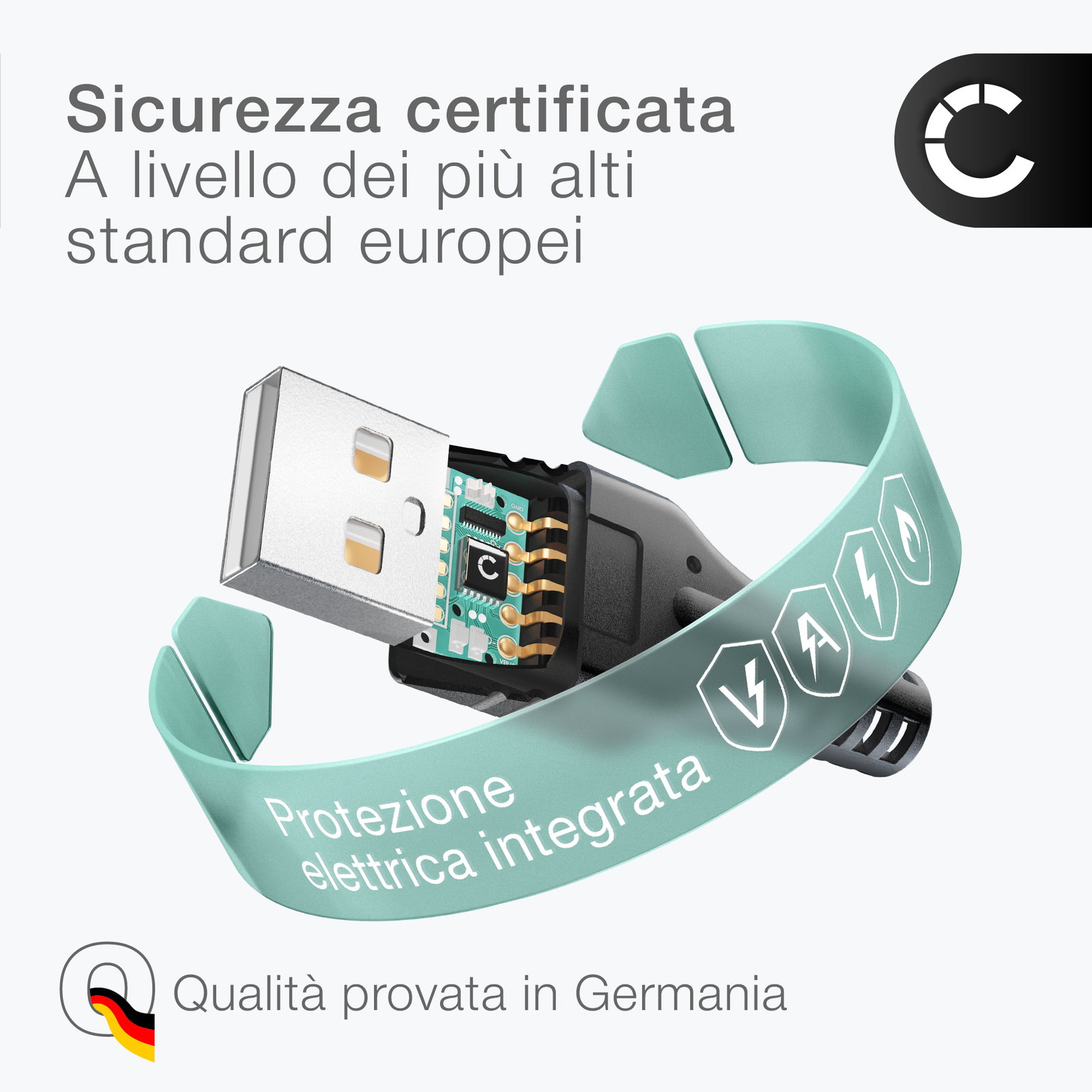 Cavo USB Caseroxx Per TomTom One XL Europe/Regional Edition, Cavo Dati E Ricarica, Lunghezza 1 M, Nero