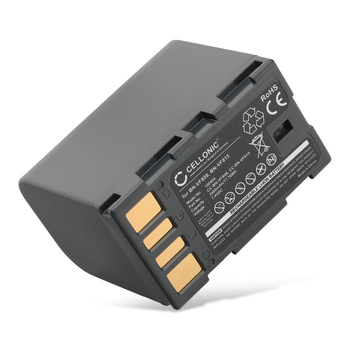 JVC BN-VF808U Akku 2250mAh Ersatzakku Batterie von subtel
