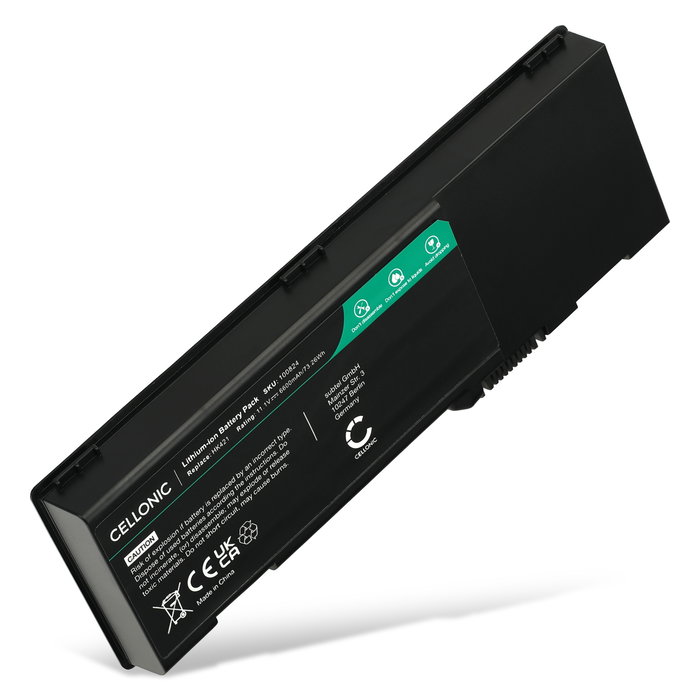 Batteria per portatile Dell Precision M6500 | Inspiron 6400, 1501, E1505, E1501 | Vostro 1000 | Latitude 131L | HK421, ZPP20L, PP23LA, PP23LB, PP23L ricambio per laptop 6600mAh 11.1V 