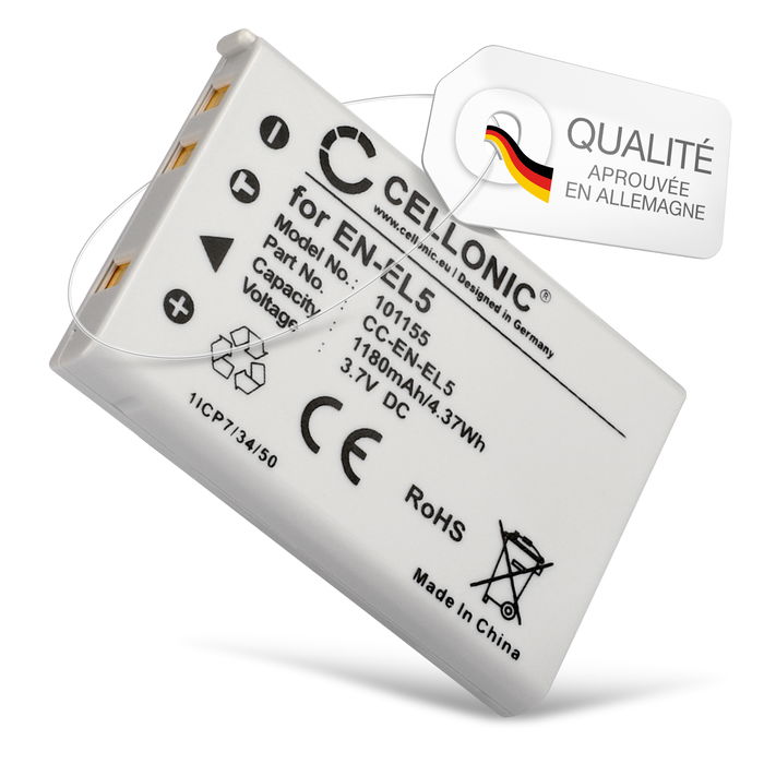 Nikon Coolpix P500 Batterie 1180mAh de CELLONIC