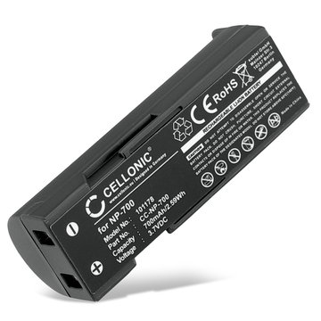 Batterie pour Konica Minolta DiMAGE X50, X60, Pentax Optio Z10, Samsung L77, Sanyo Xacti VPC-A5 NP-700 D-LI72 SLB-0637 DB-L30 (700mAh, 3.7V) de CELLONIC
