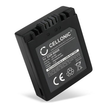 1x Batteria per Panasonic Lumix DMC FZ20, FZ5, FZ1, FZ10, FZ2, FZ3, FZ4, FZ15, CGA-S002 CGA-S002e CGA-S002e-1B CGR-S002 DMW-BM7 (700mAh, 7.4V) marca CELLONIC