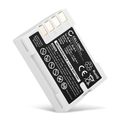 Batteria BLM-1 BLM-5 per fotocamera Olympus E-520 E-510 E-500 E-5 E-3 E-1 E-330 E-300 E-30 C-8080 C-5060 C-7070 Affidabile ricambio da 1600mAh, marca CELLONIC