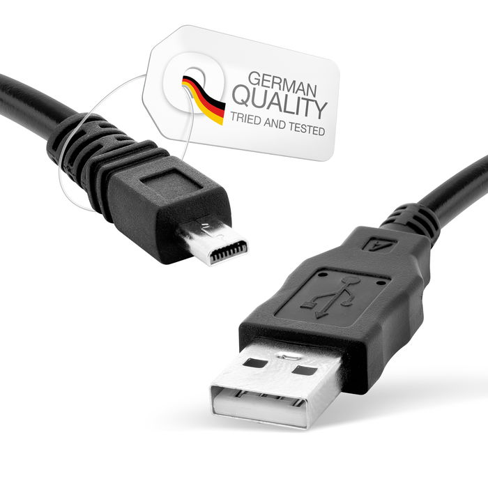 8-Pin Mini USB B Camera USB Cable for Panasonic Lumix FZ1000 FZ300 DC-GH4 TZ61 TZ71 LX100 G70 S5 Photo / Video Cameras - DMW-USBC1 Charging Data Cable