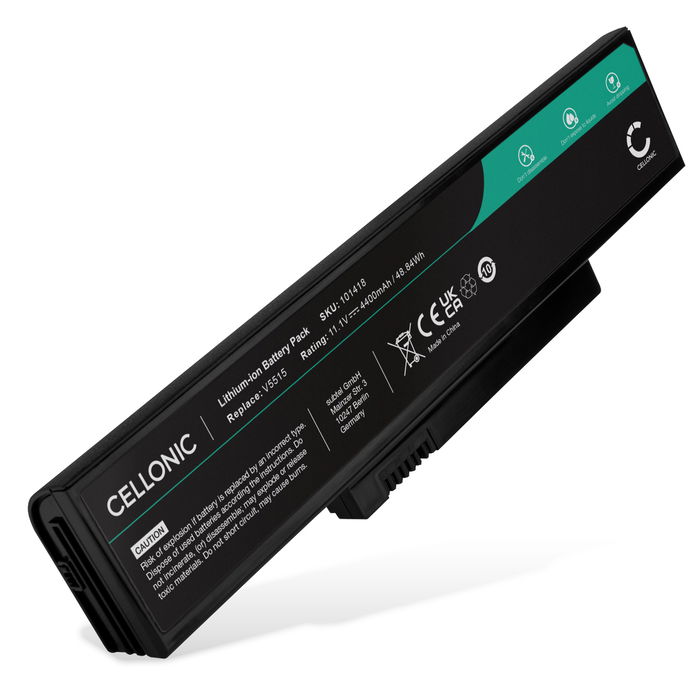 Fujitsu 6027B0021103 Akku 4400mAh Ersatzakku Batterie von Cellonic
