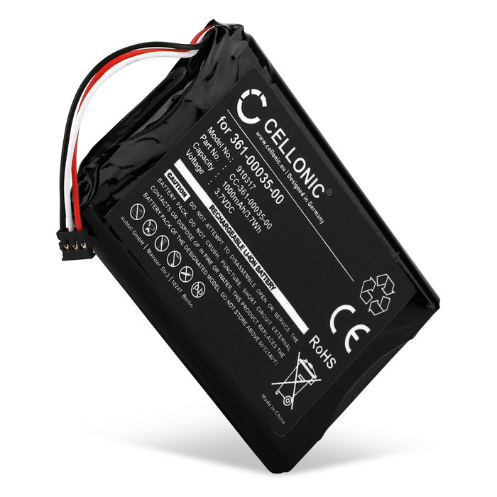 Garmin 361-00035-02 Akku 1000mAh Ersatzakku Batterie von CELLONIC