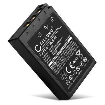 1x Batteria BLS-5, BLS-50 per fotocamera Olympus OM-D E-M10 Mark II, III, IV, Pen E-P3, E-PL6, E-PL7, E-PL8, Stylus 1 Affidabile ricambio da 1000mAh, marca CELLONIC® sostituzione per olympus bls-5