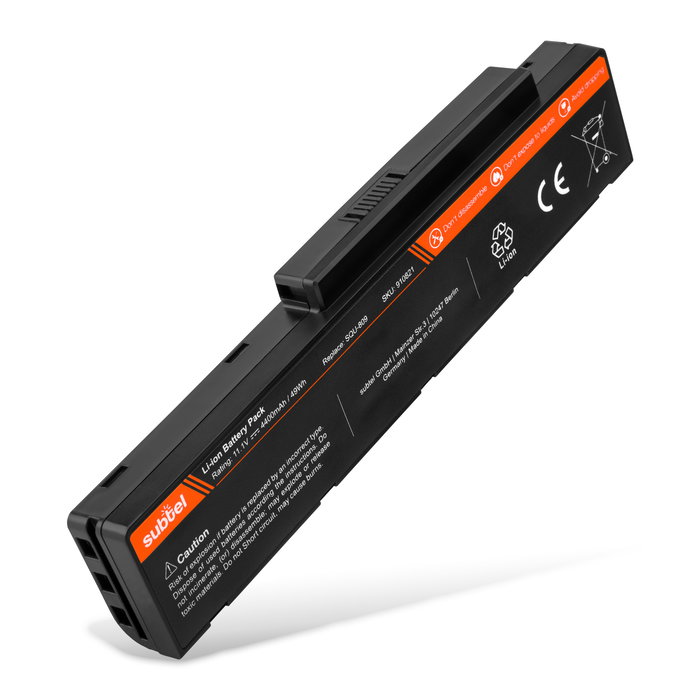 Batteria subtel SQU-809 per notebook Fujitsu Amilo Li 3710 / Amilo Li 3910 / Amilo Pa 3650 Affidabile ricambio da 4400mAh Sostituzione ottimale per computer portatile laptop Fujitsu