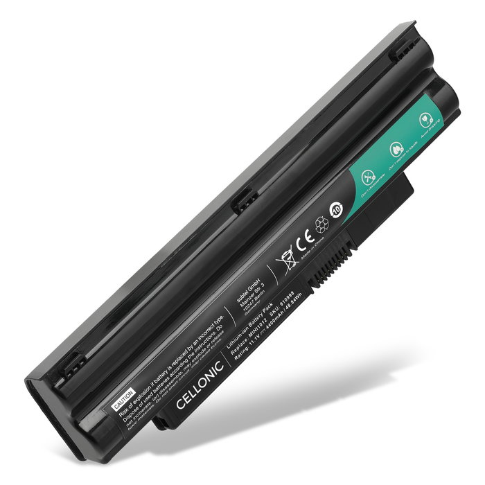 Batterie pour Dell Inspiron Mini 10 1012 / 1018, 3G0X8, CMP3D, T96F2, 2T6K2, G9PX2, KMP21 10.8V 4400mAh de CELLONIC