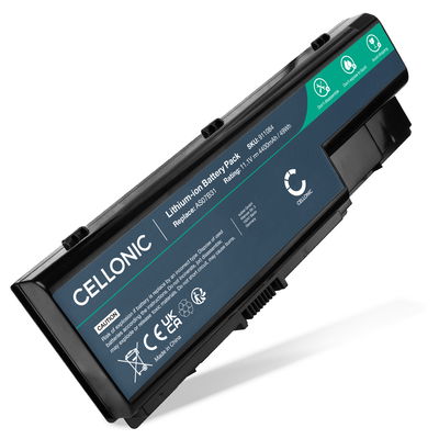 Battery for Acer Aspire 8930G, 8920G, 8920, 7738G, 5920, Packard Bell EasyNote LJ65, LJ75, LJ71, eMachines E520, eMachines E510, Acer AS07B31 11.1V 4400mAh from CELLONIC