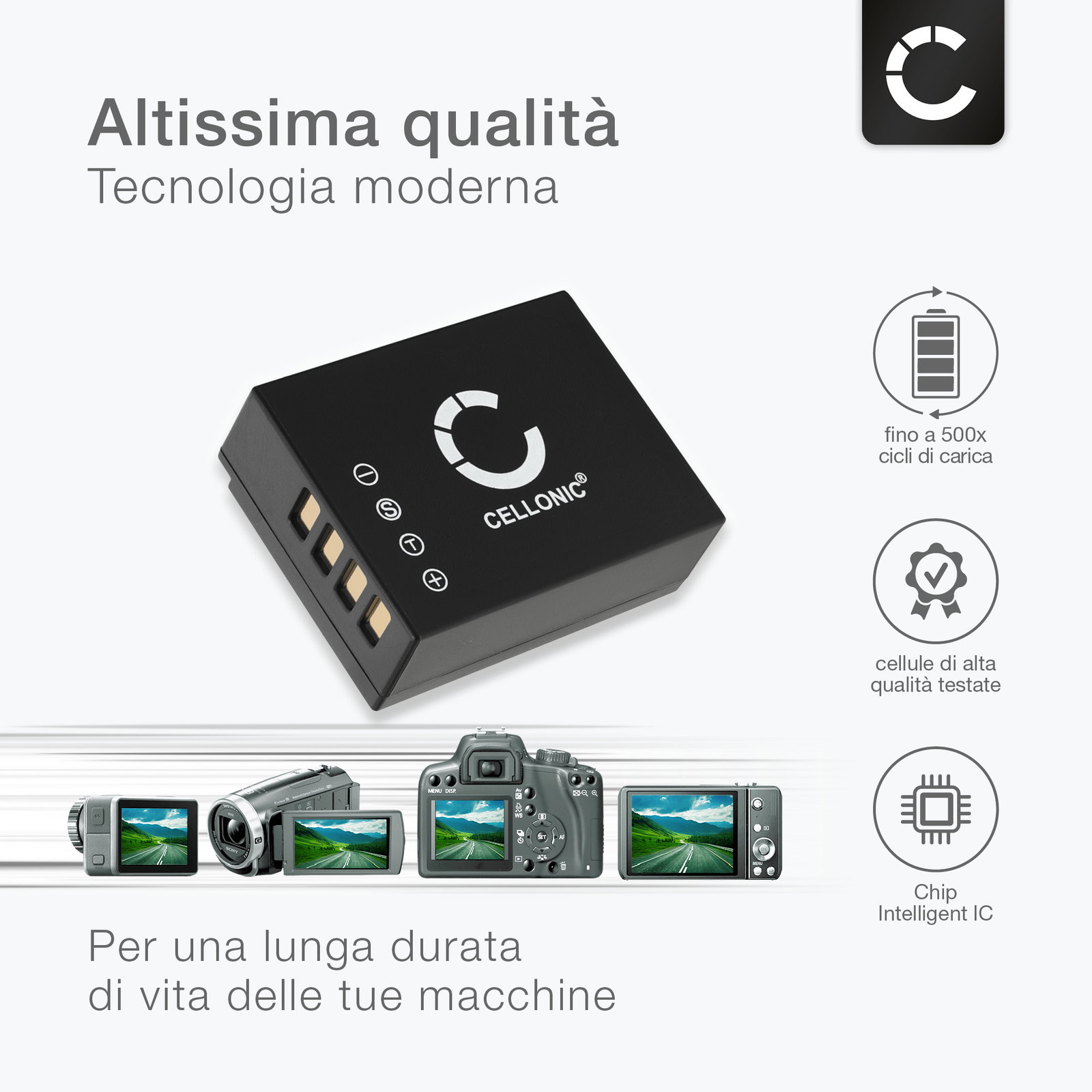 Blumax - 2 batterie compatibili con Fujifilm NP-W126s, 1140 mAh, Fuji NP-W126 per X-A7 X-E5 X-H1 X-M5 / X-Pro3 X-T30 III X-T200 / HS50EXR X100VI