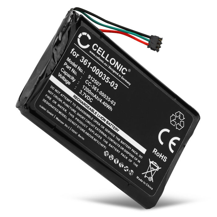 Garmin nüvi 2495LM Akku 1200mAh Ersatzakku Batterie von CELLONIC
