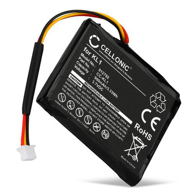 Batteria CELLONIC 6027A0114501,KL1 per navigatore GPS TomTom VIA 1405 1405M 1405T, VIA 1435 1435TM, VIA 1505 1505M 1505T, VIA 1535 Affidabile ricambio 900mAh compatibile al 100%