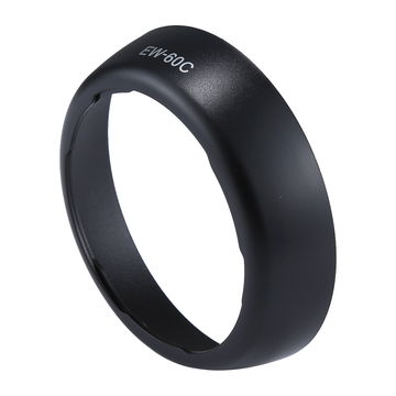 EW-60C Camera Lens Hood for Canon EF-S 18-55mm 1:3.5-5.6 III, 18-55mm 1:3.5-5.6 IS II, EF 28-80mm 1:3.5-5.6 II, 28-90mm 1:4-5.6 II - Plastic Bayonet Cylindrical / Round Lens Shade from CELLONIC