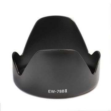 EW-78B II Camera Lens Hood for Canon EF 28-135mm f/3.5-5.6 IS USM - Plastic Bayonet Flower / Tulip / Petal Lens Shade from CELLONIC