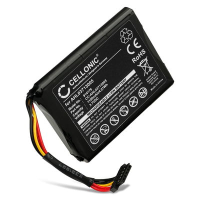 Batterie TomTom Via Live 120, 125, 120 Live Western Europe, GO Live 820 Europe, XL Live, XL 340M Live, XL 340TM Live, 4EL0.001.01, VF3A (1100mAh, 3.7V) de CELLONIC