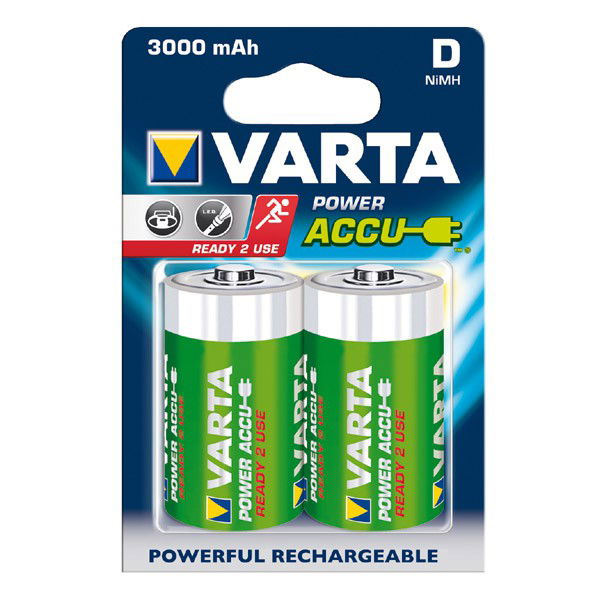 Batterie Pile D / Mono Varta Power Accu Varta 56720 (3,000mAh) 2x