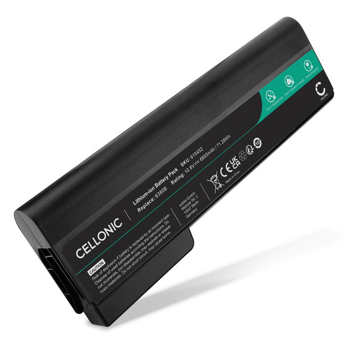 HP ProBook 6560b Akku 6600mAh Ersatzakku Batterie von subtel