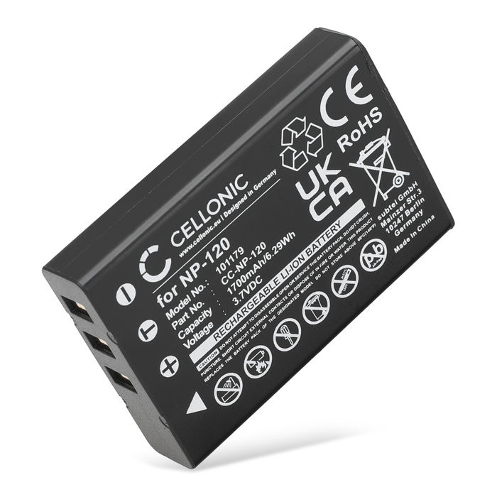 Ordro NP-120 Akku 1700mAh Ersatzakku Batterie von CELLONIC
