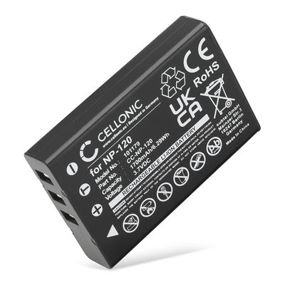 Batterie pour Ordro HDV-D320, HDV-D325, HDV-D395, HDV-D80S NP-120 (1700mAh, 3.7V) de CELLONIC