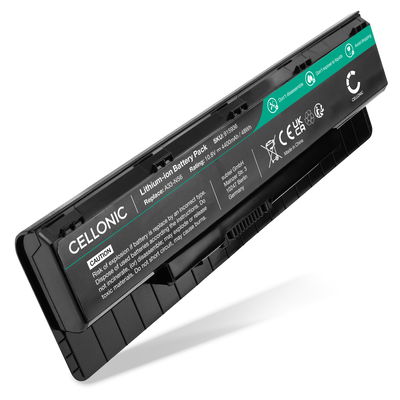 Batterie pour ASUS N76V, N56VZ, N56V, N76, N56, G56JR, N76VB, N56VM, A32-N56 10.8V 4400mAh de CELLONIC