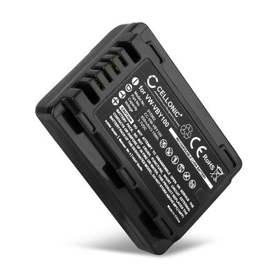 Batteria per Panasonic HC-V110, HC-V130, HC-V201 VW-VBY100 (850mAh, 3.7V) marca CELLONIC