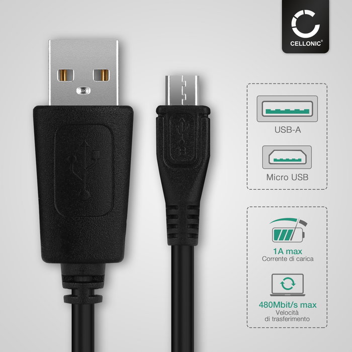CELLONIC Cavo universale USB Mini USB compatibile con tutti