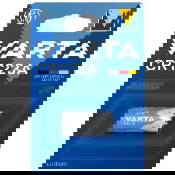 Varta CR123A 6205 Batterie für Kameras, Taschenlampen & mehr – x1