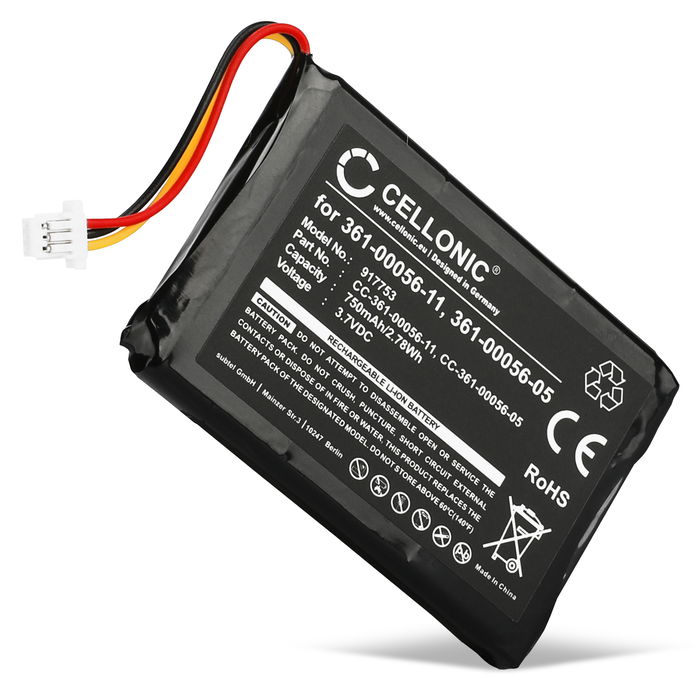 Garmin Nüvi 56LMT Akku 750mAh Ersatzakku Batterie von CELLONIC