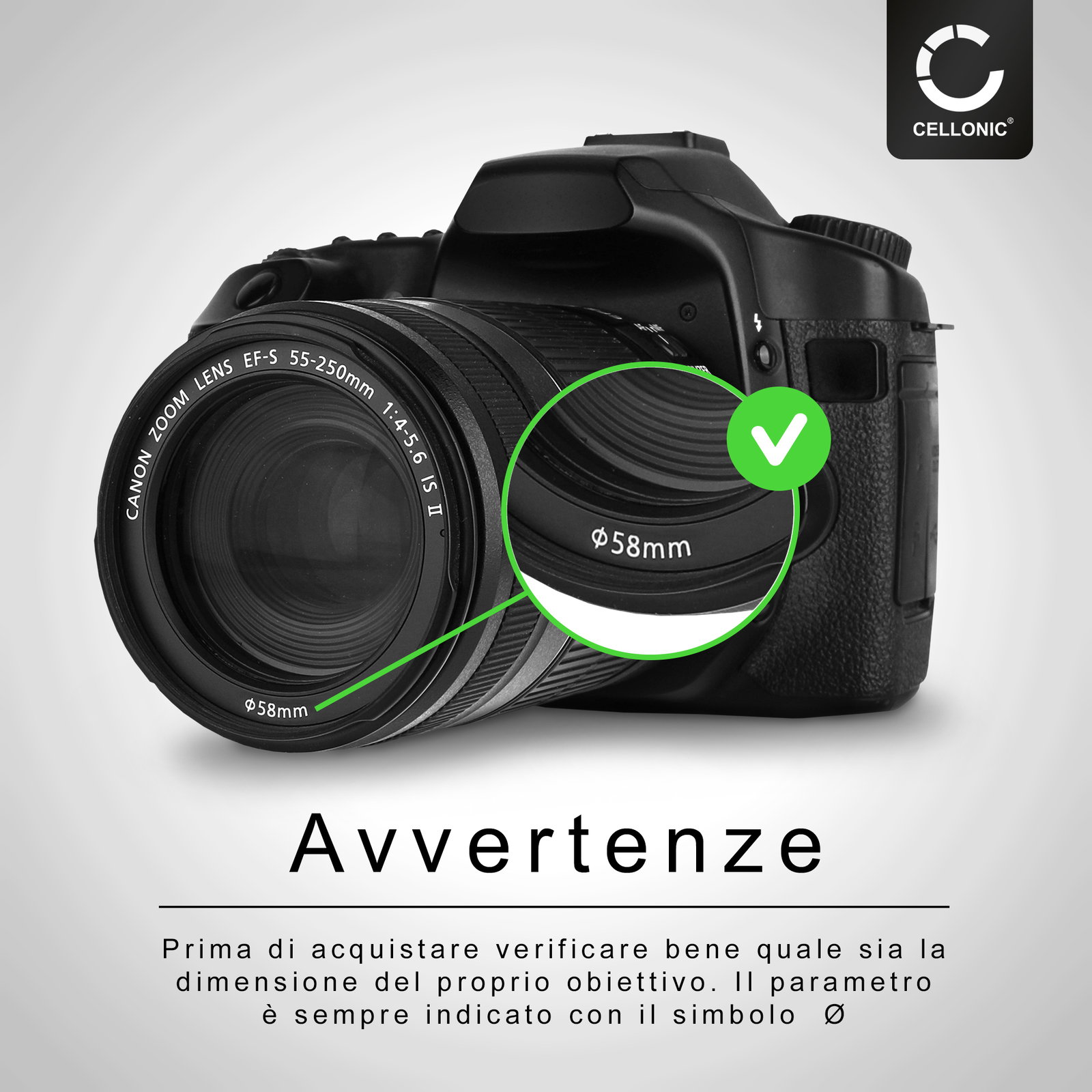 Paraluce Universale 58 Mm A Petalo A Vite Per Obiettivi Canon Nikon Pentax Olympus Sigma