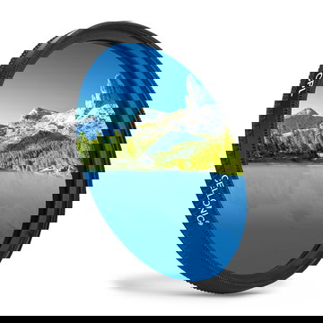 Filtro polarizzatore circolare CPL per obiettivi di Ø 62mm con filettatura diametro Ø di 62mm per foto senza riflessi e colori naturali