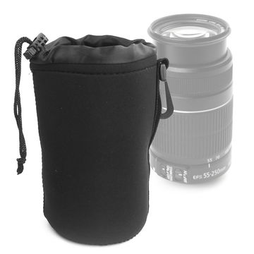 Housse Étanche pour Objectif 16x10cm – Étui en Néoprène Rembourré avec Cordon – Pour Canon, Nikon, Sony Reflex de CELLONIC