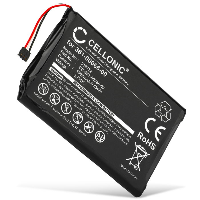 Garmin Dezl 760LMT-D Akku 1500mAh Ersatzakku Batterie von Cellonic