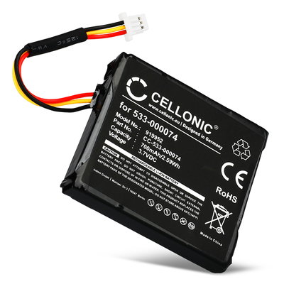 Logitech 533-000074 Batteria di ricambio per Logitech F540, G930 700mAh , pila sostitutiva per cuffie, apparecchi, headset, auricolari