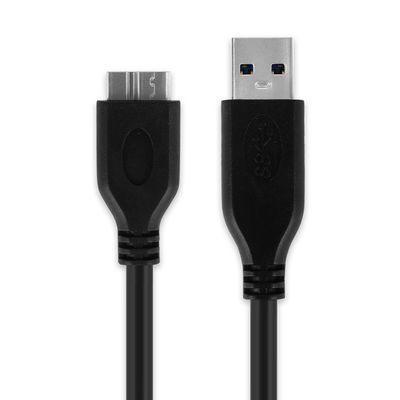 Câble USB Micro USB 3.0 1m pour tablette TrekStor SurfTab duo W1 / W2 (ST10432-10c / ST11264-1) (micro USB 3.0) - Transfert de données et charge 1A PVC noir