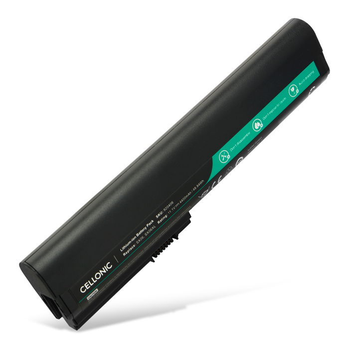 Battery for HP EliteBook 2560p, 2570p, SX06, SX06XL, SX09, SX03 11.1V 4400mAh from CELLONIC