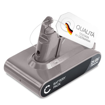 Batteria per Dyson V6, V6 Motorhead Pro Exclusive, DC62, DC62 Animal / Animalpro, DC74, 967810-21 Type B - Batteria con viti 2000mAh di CELLONIC