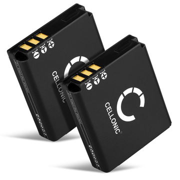 2x Batteria per Ricoh GR Digital I II IV GX200 GX100 R5 R4 R3 R30 R40 G600 DB60 DB65 1100mAh , marca CELLONIC, ricambi di lunga durata per macchine fotografiche e videocamere