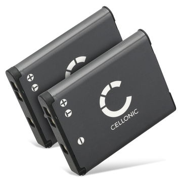 2x Batteria EN-EL19 NP-BJ1 per fotocamera Nikon CoolPix S33 S32 S2500 S3100 S3300 S3500 S3700 S4200 S4300 S5300 S6800 S6900 S7000 W100 Affidabile ricambio da 700mAh, marca CELLONIC