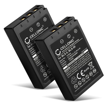 2x Batterie Olympus OM-D E-M10 Mark II, III, IV, Pen E-P3, E-PL6, E-PL7, E-PL8, Stylus 1 CELLONIC
