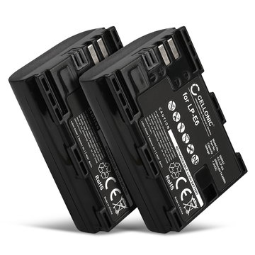 2x Batterie 2000mAh pour appareil photo Canon EOS 70D, EOS 6D, EOS 7D - Remplacement modèle LP-E6 LP-E6N