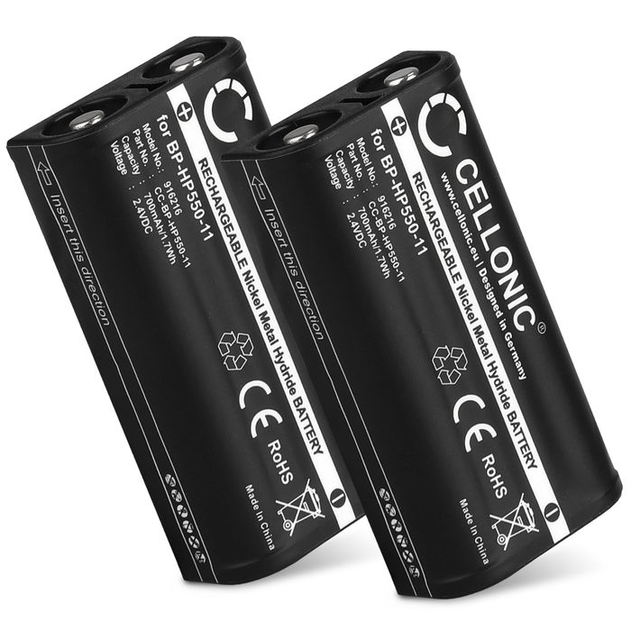 2x Sony BP-HP550-11 Akku 700mAh Ersatzakku Batterie von CELLONIC