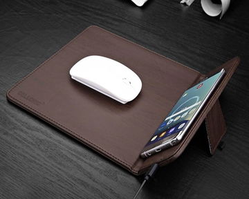 CELLONIC Mauspad + Wireless Ladegerät für Qi-fähige Smartphones, iPhone Galaxy Nexus Huawei Induktionsladegerät Ladestation Ladepad kabelloses Laden induktiv Wireless Charger Ladematte Mausunterlage
