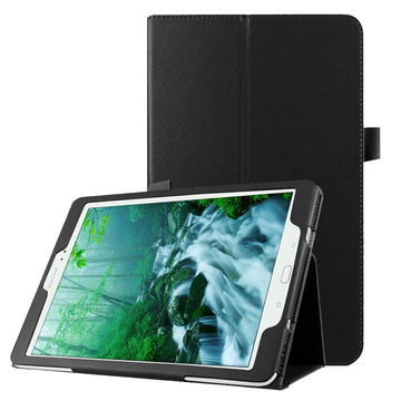 Étui avec stand intégré pour tablette Samsung Galaxy Tab S2 9.7 (SM-T810 / SM-T813 / SM-T815 / SM-T819) - Cuir synthétique, couleur noir Housse Pochette