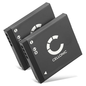 2x Batteria DMW-BCK7 NCA-YN101H per fotocamera Panasonic Lumix DMC-FT30 FT25 DMC-SZ1 SZ7 DMC-S1 S2 S3 DMS-FS16 FS28 FS35 FS40 DMC-TS25 Affidabile ricambio da 700mAh, marca CELLONIC