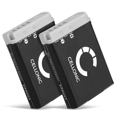2x Batterie pour Canon PowerShot G7 X Mark II G1x Mark III G5 X G9 X Mark II PowerShot SX740 HS NB-13L (1010mAh, 3.6V) de CELLONIC