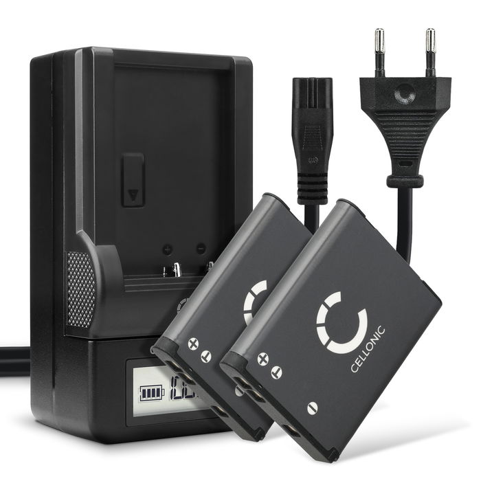 2x Nikon Coolpix S100 Batterie + Chargeur 700mAh de CELLONIC