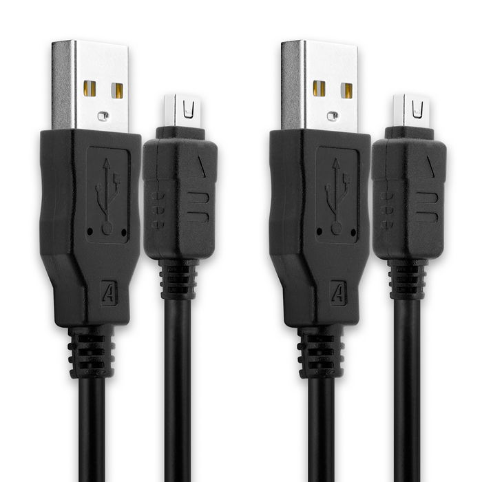 2x Olympus SZ-11 Cavo 12 Pin USB, marca subtel, ricarica rapida trasferimento dati 480 MBit/s - USB 2.0