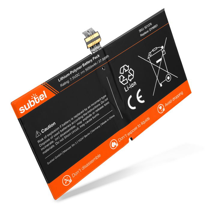 Microsoft Surface Pro 4 1724 Batteria della subtel da 5050mAh