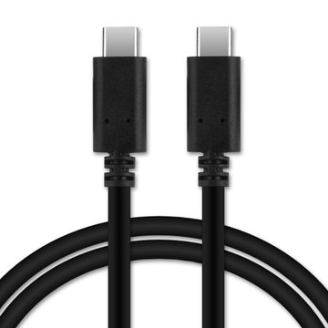 Cavo USB 3.1 Gen 1 con connettore USB C Type C per telefono OnePlus 9, 9 Pro, 8, 8 Pro, 8T, 7, 7 Pro, 7T, 7T Pro, 6, 6T, Nord, Nord 2 filo di 1,0m cavetto dati & ricarica 3A (PD-60W) in PVC nero per cellulare